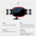 15W Car Wireless Charging Bracket Auto Induction Electric Navigation Bracket - Image 3