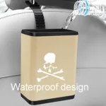 Multifunctional Car Dustbin Car Seatback Door Hanging Storage Box - Image 6