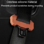 Car Seatbelt Buckle Protective Cover Anti Scratch Silicone Protector For Safety Belt Plugs - Image 5
