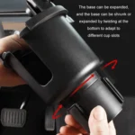 Car Centre Navigation Mobile Phone Holder 360 Rotating Water Cup Holder - Image 5