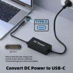 65W Female To Type-C Male DC Power To PD Power Laptop Multifunction Adapter - Image 7