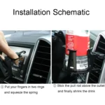 Car Air Vent Drink Holder Car Multifunctional Water Cup Racks - Image 8