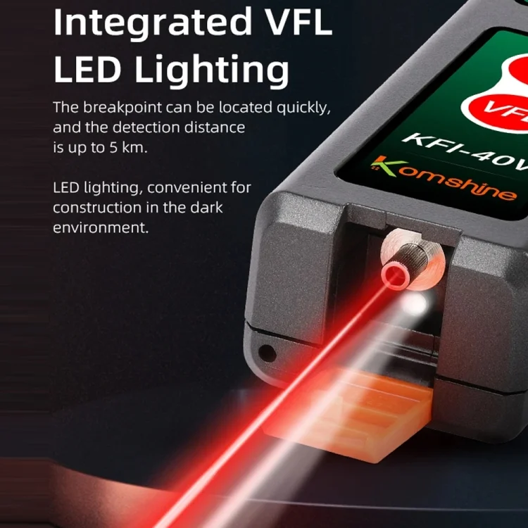 TBD06042176_B7.webp Komshine Fiber Optic Identifier Optical Cable Signal Direction Identifier With VFL Red Light 10mW - Image 8