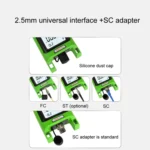 Komshine Handheld Laser Light Source Fiber Tester with LED Backlight - Image 5