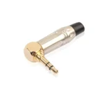 Zinc Alloy L-Shaped 90 Degree 3.5mm Stereo Headset Wire Welding Plug - Image 2