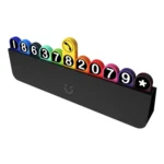 bbdd Temporary Parking License Plate Concealable Car Removal Number Plate - Image 2