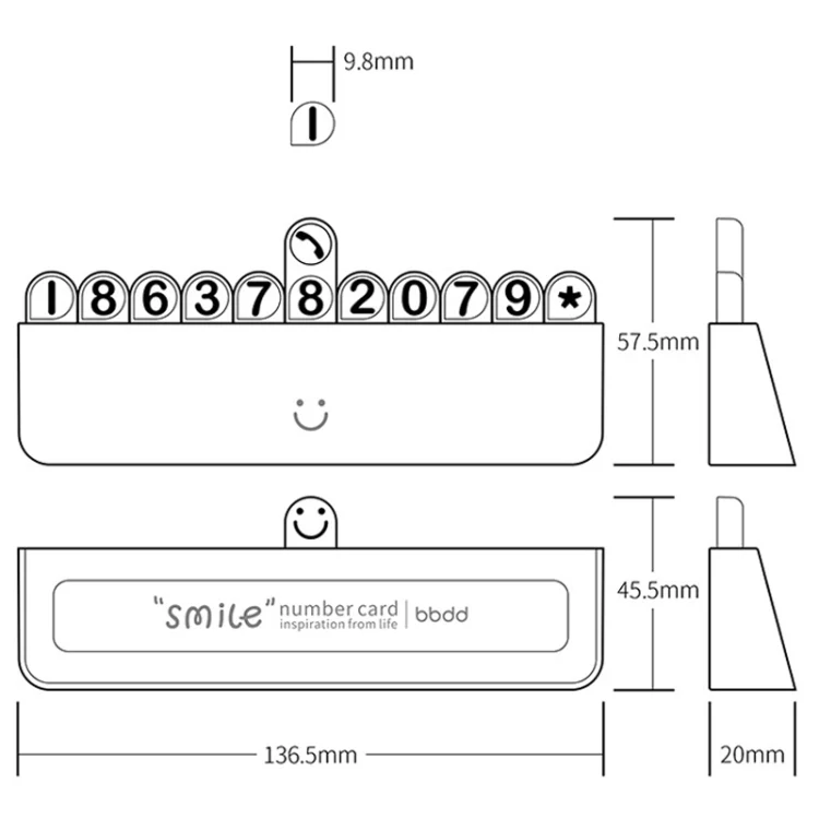 TBD06042220_B2.webp bbdd Temporary Parking License Plate Concealable Car Removal Number Plate - Image 3