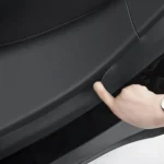 For Tesla Model Y Rear Door Built-In Sill Strip Rear Seats Anti-Kick Leather Protective Pad - Image 4