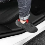 For Tesla Model Y Rear Door Built-In Sill Strip Rear Seats Anti-Kick Leather Protective Pad - Image 9