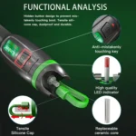 KomShine Metal Visible Laser Light Source Fiber Optic Red Light Pen - Image 6