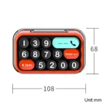 bbdd Keyboard Modeling Moving Number Plate Car Temporary Parking License Card - Image 2