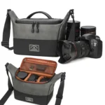 PU Leather Shoulder Crossbody Photography Bag SLR Camera Bag Lens Storage Bag - Image 2