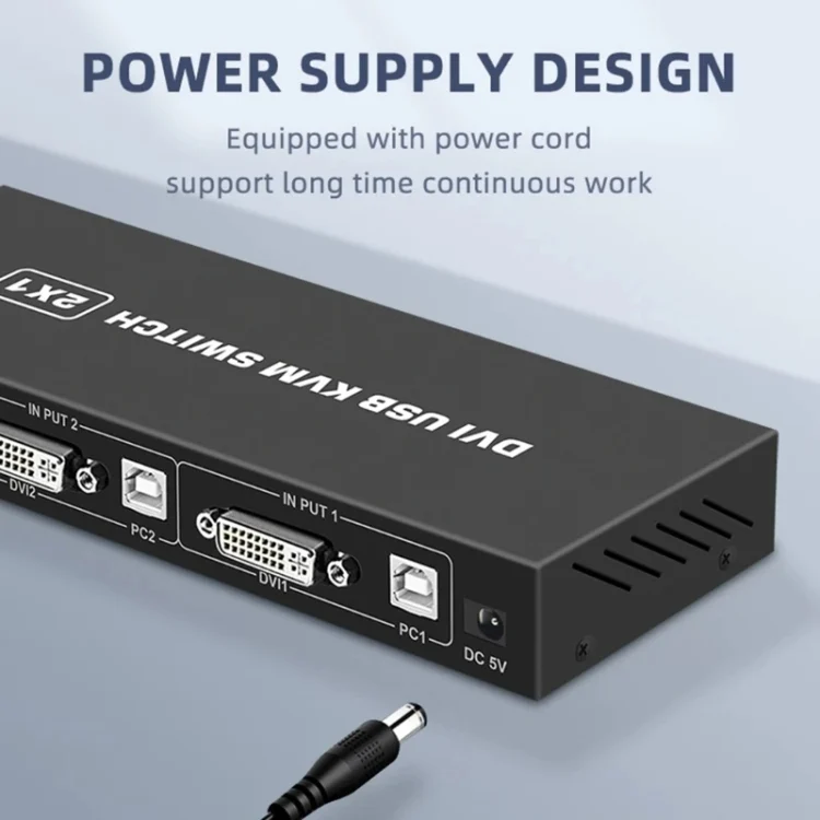 TBD06042349_B5.webp 4K DVI USB KVM Switch DVI 2 In 1 Out Adapter Two Computer Shared Switcher Hub - Image 6