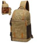 Outdoor Canvas Wear-resistant Waterproof Photography Shoulder Bag