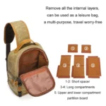 Outdoor Canvas Wear-resistant Waterproof Photography Shoulder Bag - Image 3