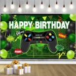 180x110cm Game Console Theme Birthday Background Birthday Party Decoration Banner - Image 4