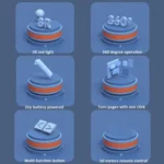 Deli  2.4GHz Page Turner USB Clicker With Red Light For PPT - Image 5