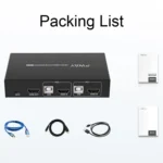PWAY PW-S7201H 2 In 1 Out HDMI KVM Switch 4K HD Video Screen Cutter - Image 12