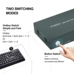 PWAY PW-S7201H 2 In 1 Out HDMI KVM Switch 4K HD Video Screen Cutter - Image 5