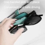 Automotive Shade Eyewear Holder Car Visor Sunglasses And Ticket Organizer - Image 3