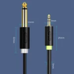 JINGHUA 3.5mm To Dual 6.5mm Audio Cable 1 In 2 Dual Channel Mixer Amplifier Audio Cable - Image 2