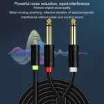 JINGHUA 3.5mm To Dual 6.5mm Audio Cable 1 In 2 Dual Channel Mixer Amplifier Audio Cable - Image 6