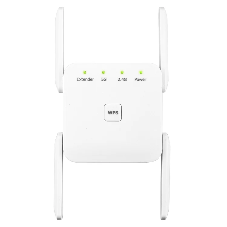 1200Mbps 2.4G / 5G WiFi Extender Booster Repeater Supports Ethernet Port