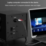 JINGHUA 3.5mm To 2RCA Audio Cable Game Console Outdoor Audio Connection Cable - Image 11