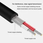 JINGHUA 3.5mm To 2RCA Audio Cable Game Console Outdoor Audio Connection Cable - Image 4