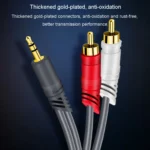JINGHUA 3.5mm To 2RCA Audio Cable Game Console Outdoor Audio Connection Cable - Image 8