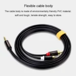 JINGHUA 1 In 2 3.5mm Audio Cable  3.5mm To 2RCA Double Lotus Computer Speaker Cell Phone Plug Cable - Image 6