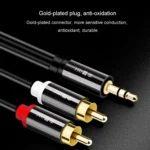 JINGHUA 1 In 2 3.5mm Audio Cable  3.5mm To 2RCA Double Lotus Computer Speaker Cell Phone Plug Cable - Image 8