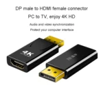 JINGHUA DP Male To HDMI Female Adapter Video Audio Connector - Image 2