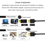 JINGHUA DP Male To HDMI Female Adapter Video Audio Connector - Image 3