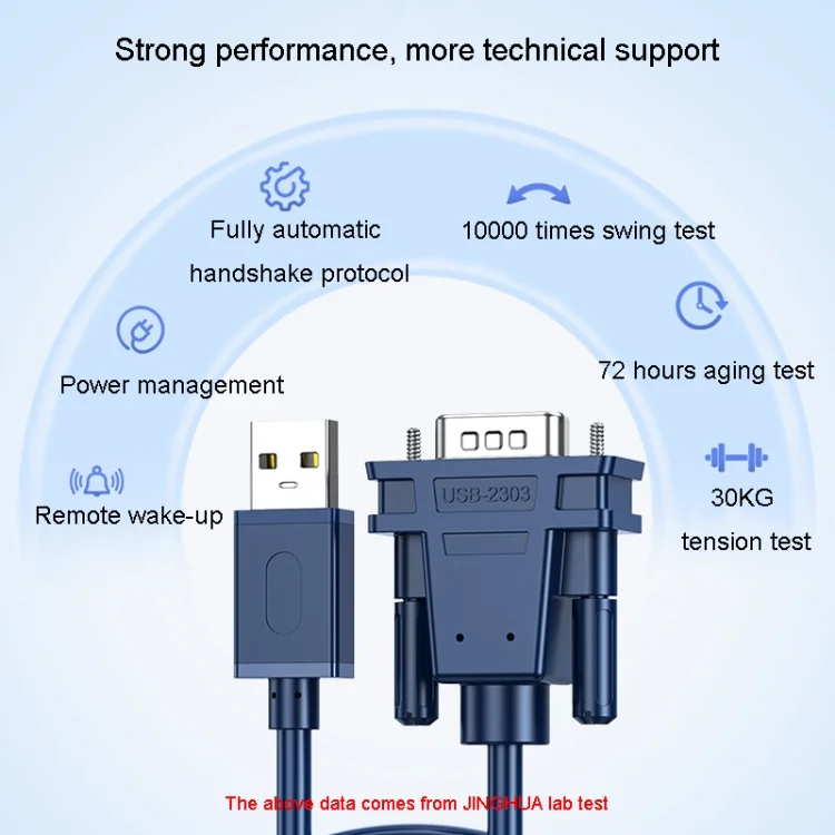 TBD06043155_B2.webp JINGHUA USB To RS232 Serial Cable DB9 Pin COM Port Computer Converter - Image 3