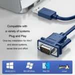 JINGHUA USB To RS232 Serial Cable DB9 Pin COM Port Computer Converter - Image 6