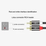 JINGHUA 2RCA Double Lotus Plug Audio Cable Left/Right Channel Stereo Amplifier Connection Wire - Image 3