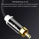 JINGHUA 2RCA Double Lotus Plug Audio Cable Left/Right Channel Stereo Amplifier Connection Wire - Image 7