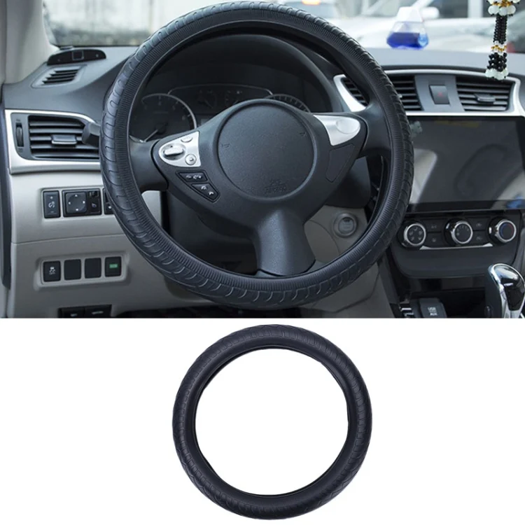 Car Silicone Protective Cover Wear Resistant Non-Slip Tire Pattern Driving Grip Sleeve
