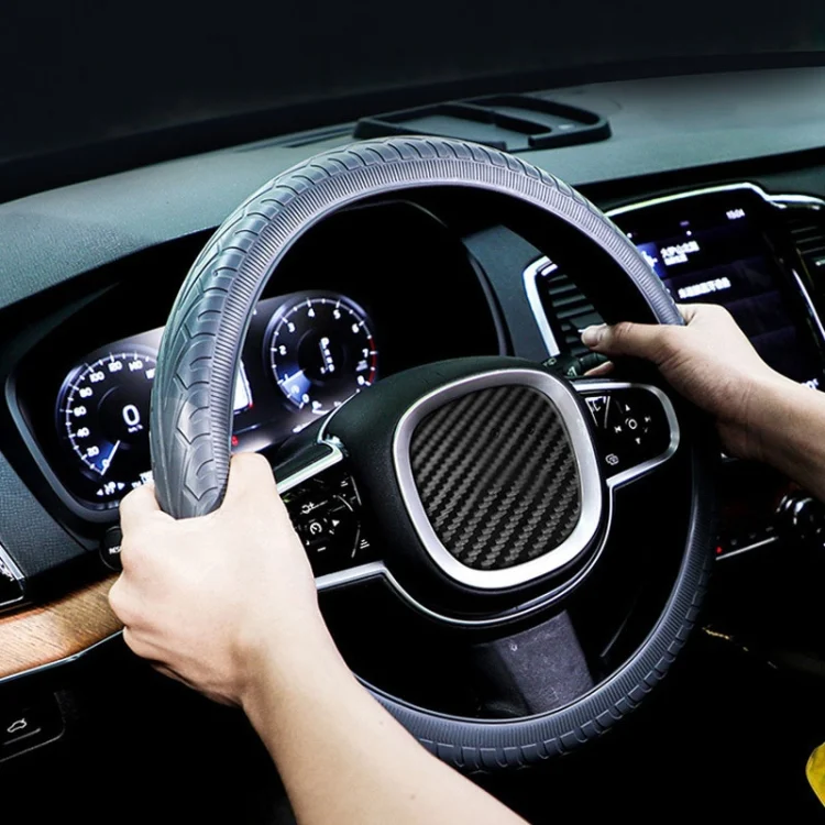 TBD06043219_B6.webp Car Silicone Protective Cover Wear Resistant Non-Slip Tire Pattern Driving Grip Sleeve - Image 7