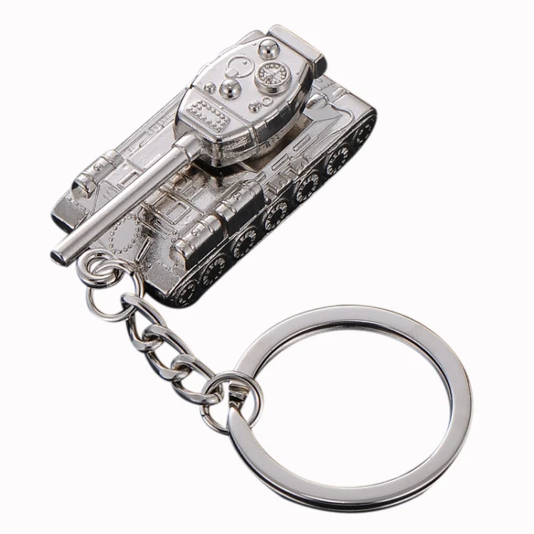 TBD0604323801A.webp Men Car Pendant Personalized Tank World Model Keychain - Image 1
