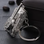 Men Car Pendant Personalized Tank World Model Keychain - Image 2