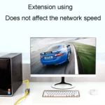 JINGHUA S61 Dual Pass-Through Header Network Cable Butt Connector Extender - Image 5