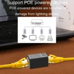 JINGHUA S61 Dual Pass-Through Header Network Cable Butt Connector Extender - Image 6