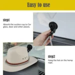 Car Cowboy Hat Rack Home Door Rear Hat Hook Holder - Image 4