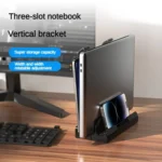 Dual-Purpose Laptop Vertical Stand Storage Rack Desktop Heightening Cooling Base - Image 2