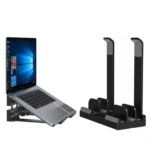 Dual-Purpose Laptop Vertical Stand Storage Rack Desktop Heightening Cooling Base - Image 4