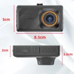 3-Inch Dual-Lens Front 4K + Rear 2K HD WiFi Connected Driving Recorder - Image 2