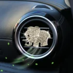 Metal Rhinestone Elephant Car Air Vent Aromatherapy Clip