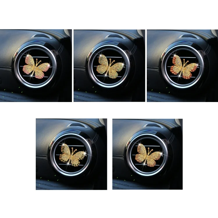 TBD06043693_B1.webp Butterfly Diamond Car Interior Air Outlet Aromatherapy Clip - Image 2